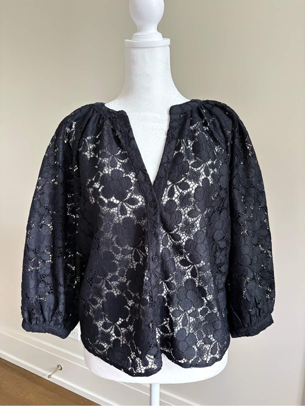 Desigual Black Lace Blouse